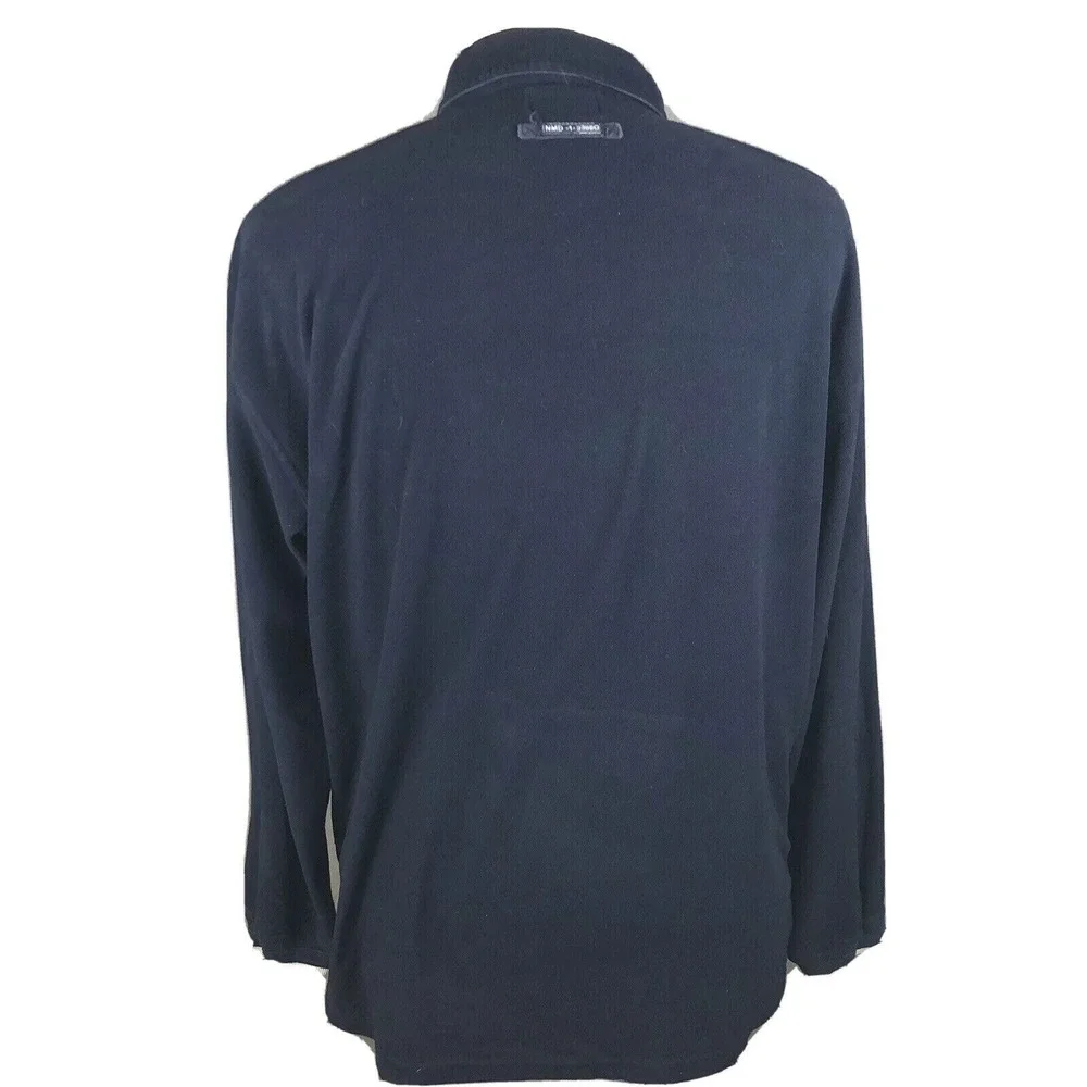 Nautica Marine Denim Company 1/2 Zip Fleece Pullover Jacket Men's XL Yacht Rock
